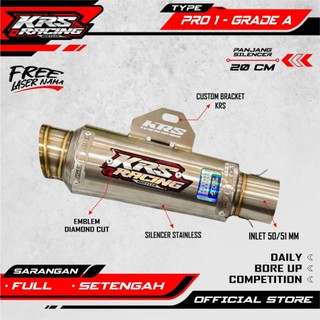 silencer knalpot KRS tipe pro1 grade A original silincer 50