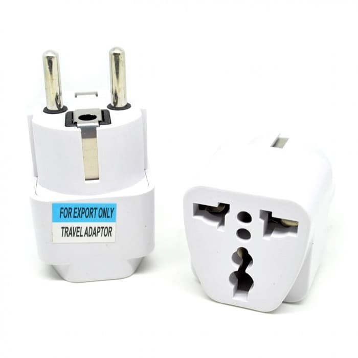 [200gr] E155 | OVER PLUG Travel Adapter 3-Prong ถึง 2-Prong Over Plug 3-Pin UPS JSS