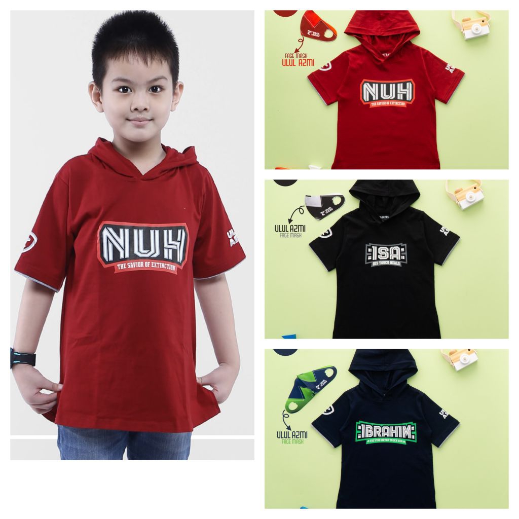 ULUL AZMI SERIES CHILDRENS HOODIE เสื้อยืด AGES 3-6 ปี BILHIKMA