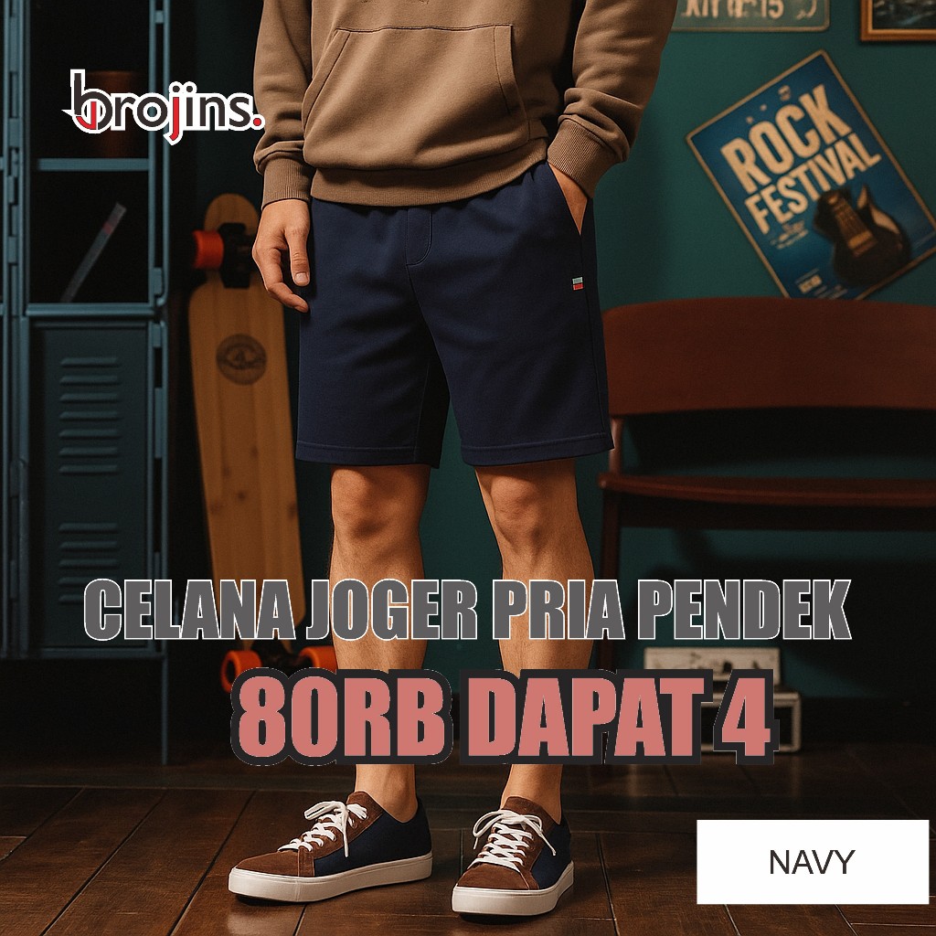 JOGGER SHORTS สําหรับผู้ชายและผู้หญิง แพ็ค 4 ชิ้น SOFT MATERIAL