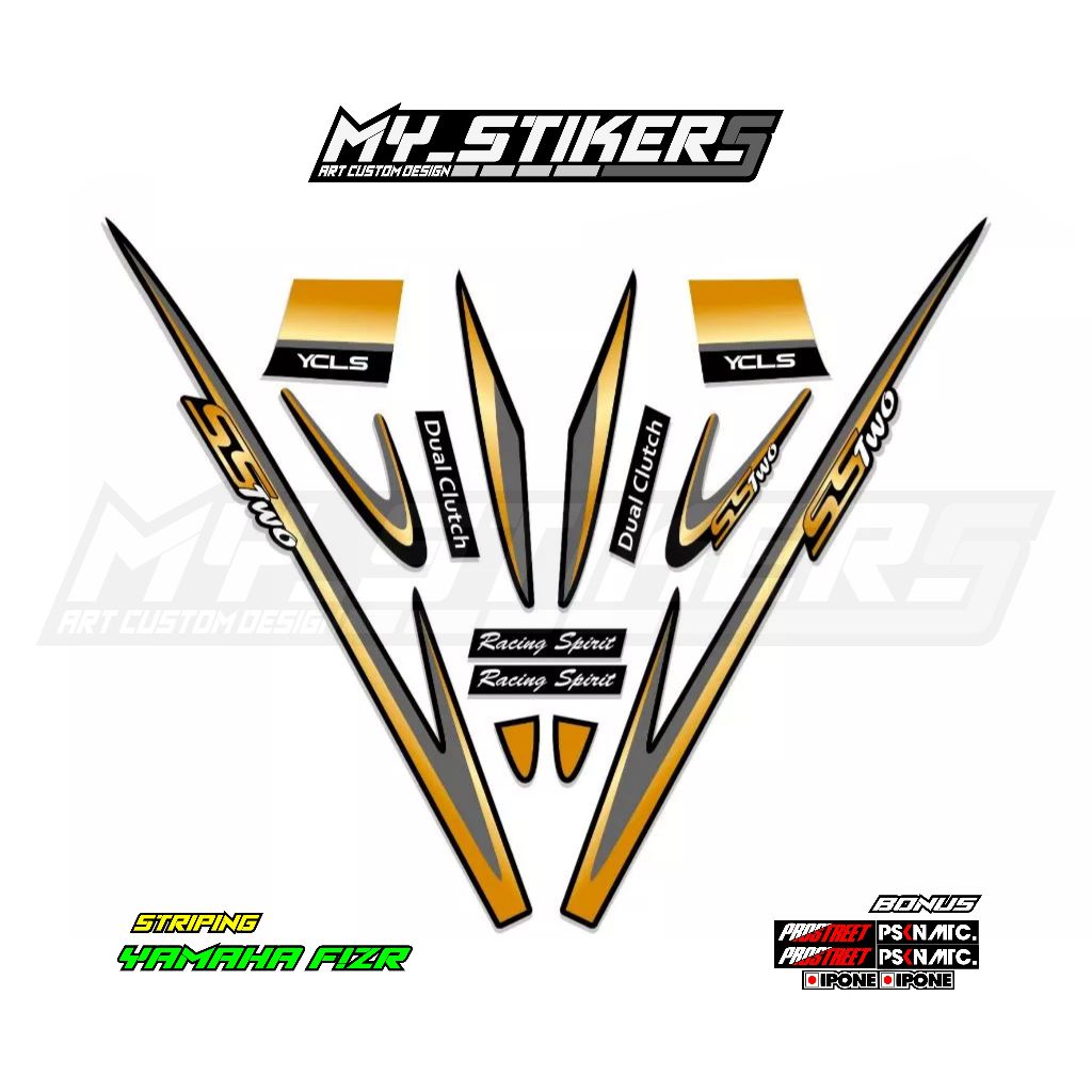 Yamaha F1ZR 01 Striping Sticker / Yamaha F1ZR Thailand/Malaysia/เวียดนาม F1ZR Millennium