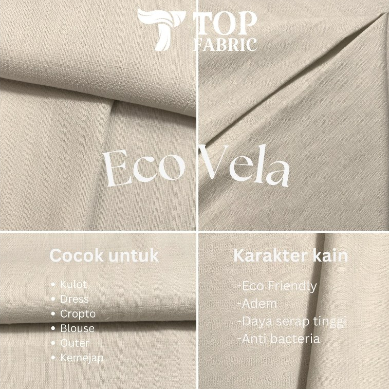 KEMEJA Eco Vela พรีเมี่ยมธรรมดาต้านเชื้อแบคทีเรียเด็กชุดที่เป็นมิตรเสื้อกางเกงด้านนอก 0.5 เมตร