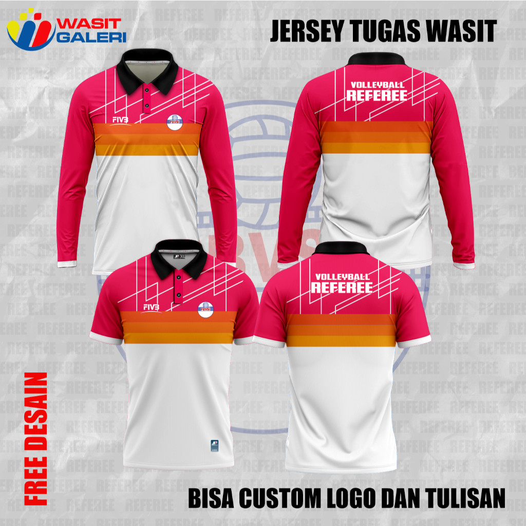 VOLLEYBALL REFEREE JERSEY FULL PRINTING PBVSI, FIVB, PBVSI REFEREE, VOLLEYBALL REFEREE