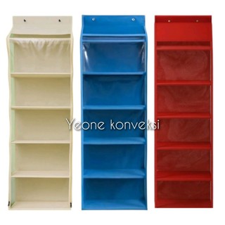Rak Tas Gantung Polos Jumbo 6 susun Alas Triplek Bahan Premium Full Resleting Anti Debu Dan Jamur