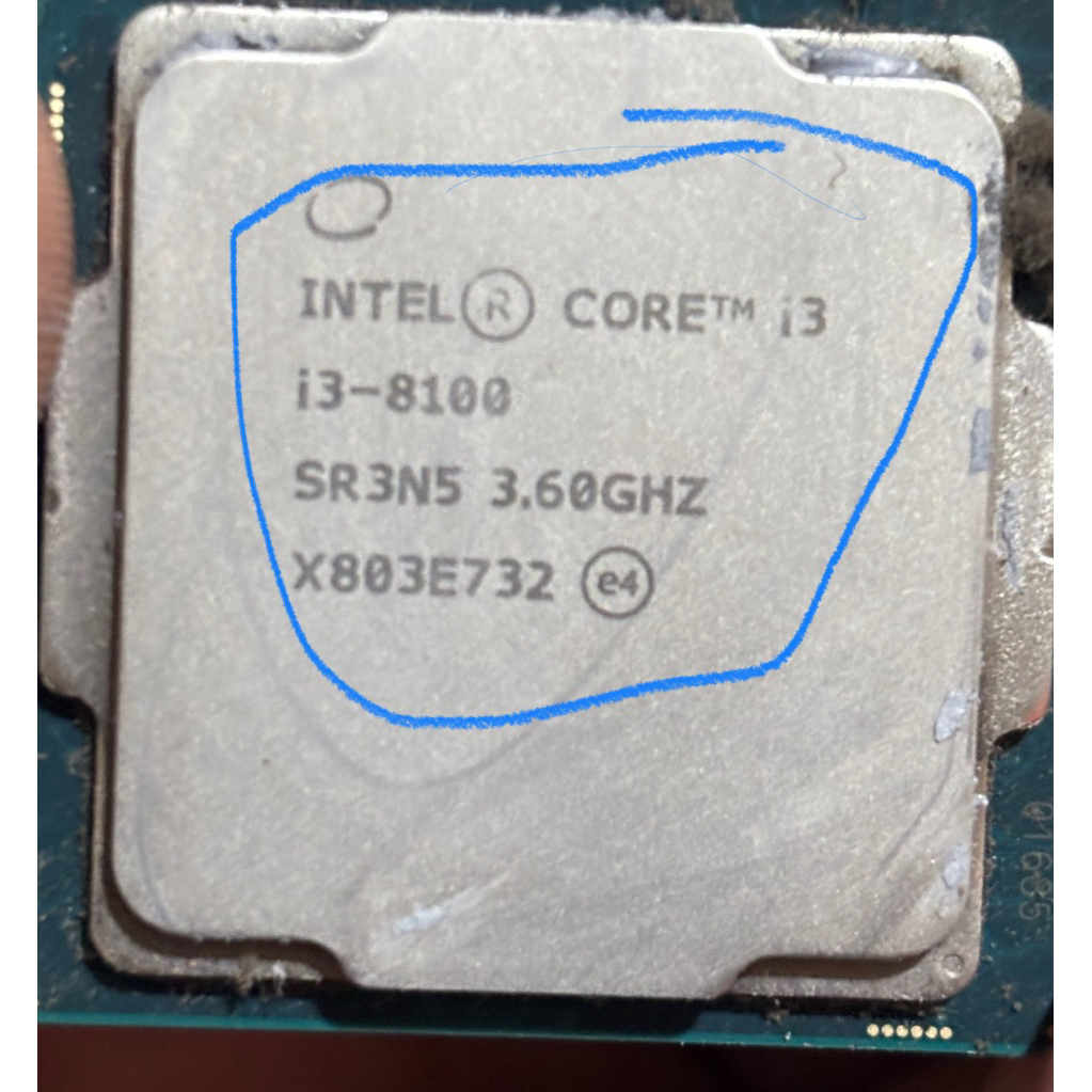 Core i3 8100 แกะซีพียู