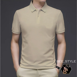 Bee_style Kaos Polo Pria Polos / Kaos Kerah Pria / Polo Shirt Pria Hitam Putih / Kaos Pria Polos