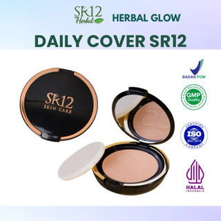 Bedak SR12 Bedak Anti Air dan Tahan Lama Daily Cover Natural Beige Sheerpink Bedak Padat Bedak Tabur