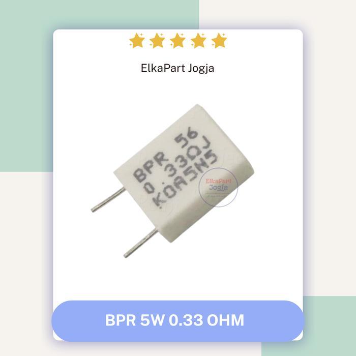 BPR 5W 5% RESISTOR 0.1 Ohm 0.22 Ohm 0.25 Ohm 0.33 Ohm 0.47 Ohm