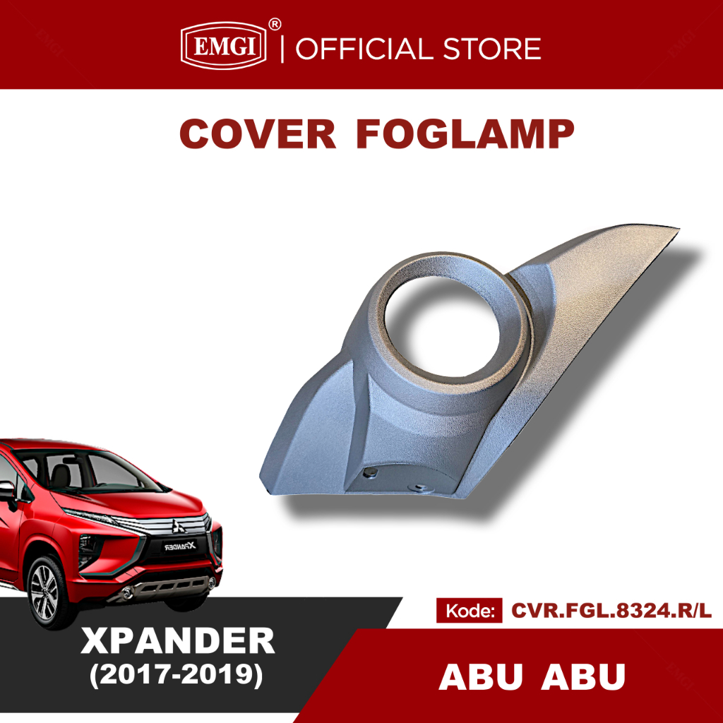 EMGI - ฝาครอบไฟตัดหมอก XPANDER 2017 2018 2019 สีเทาอ่อน/เงิน - CVR.FGL.8324