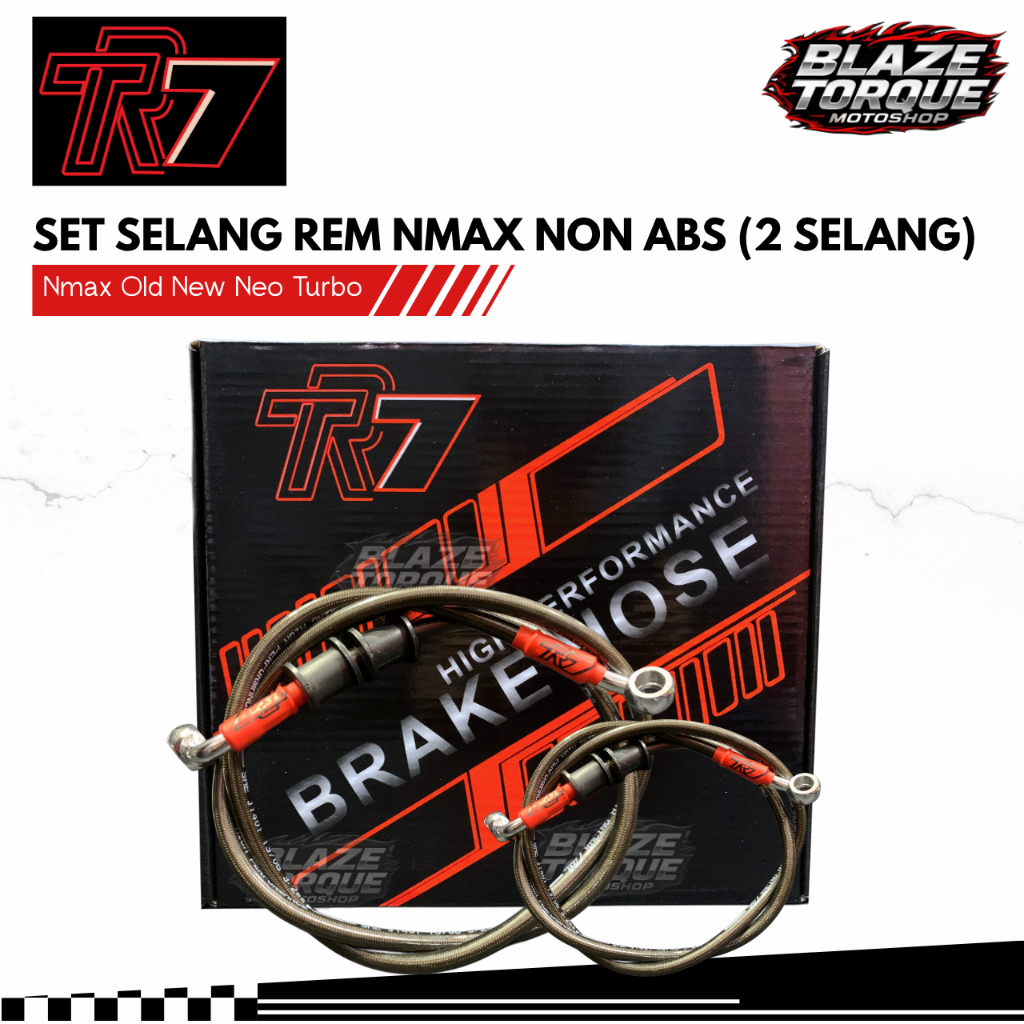 ชุดสายเบรค TR7 ดั้งเดิมสําหรับ Nmax Old New Neo Turbo Non ABS (2 ท่อ)