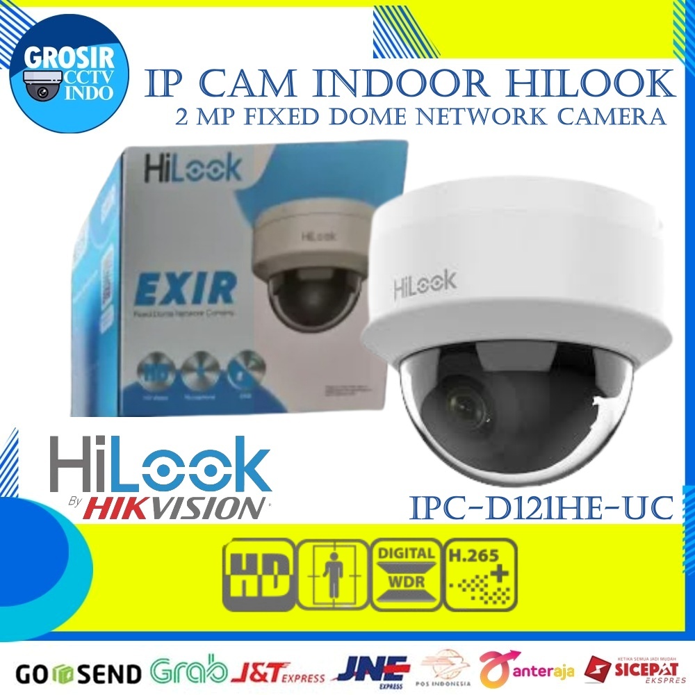 กล้องวงจรปิด IPCAM HILOOK Indoor 2MP IPC-D121HE-UC