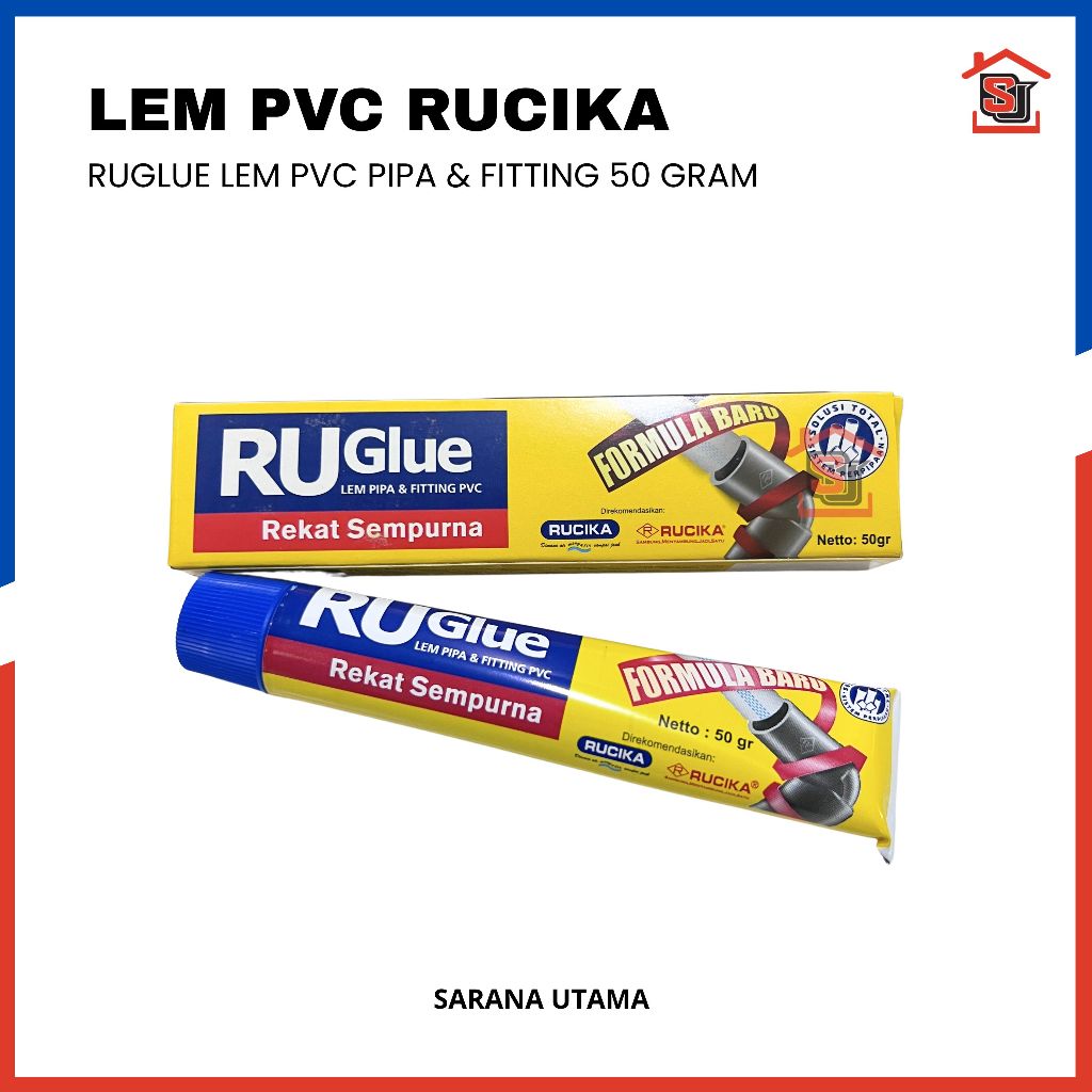 RUCIKA PVC GLUE - RUGLUE PVC GLUE PIPE & FITTING 50 g