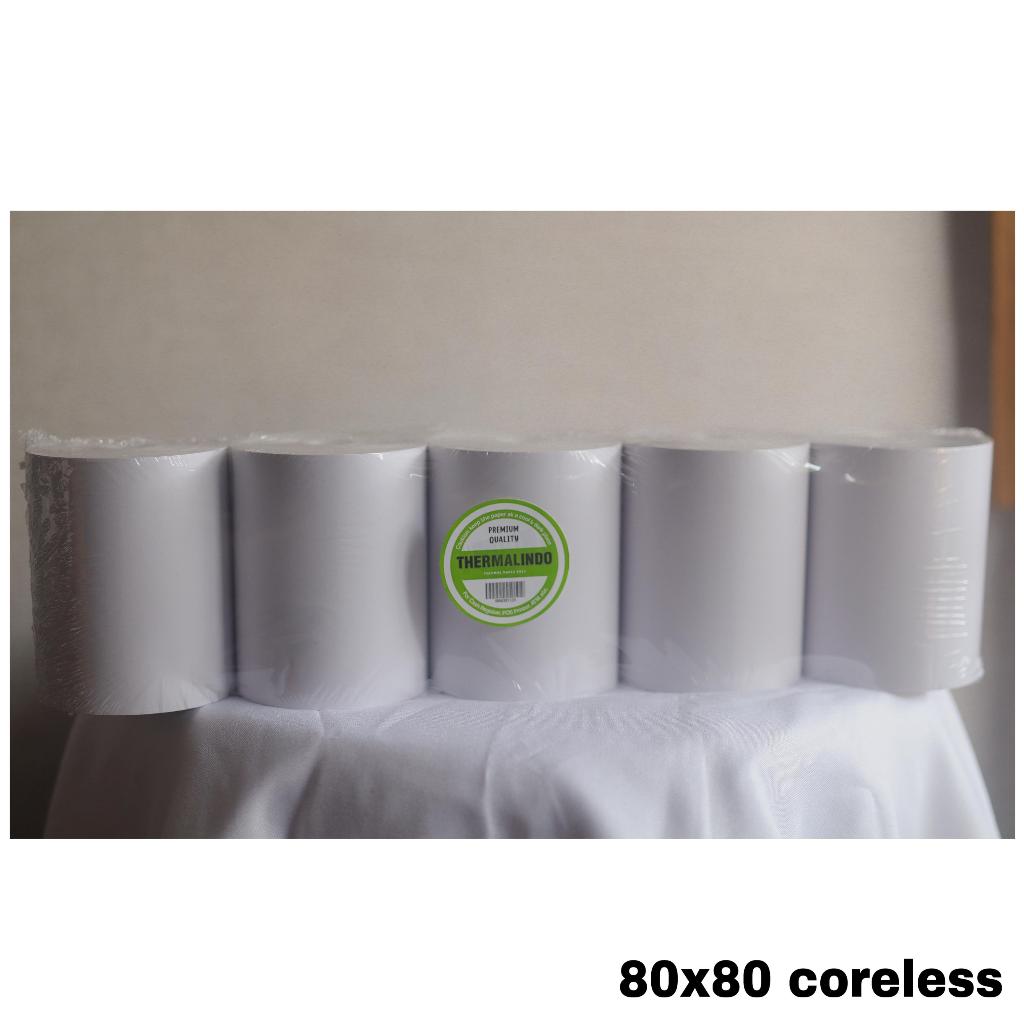 ม้วนกระดาษเทอร์มอล 80 x 80 MM CORELESS