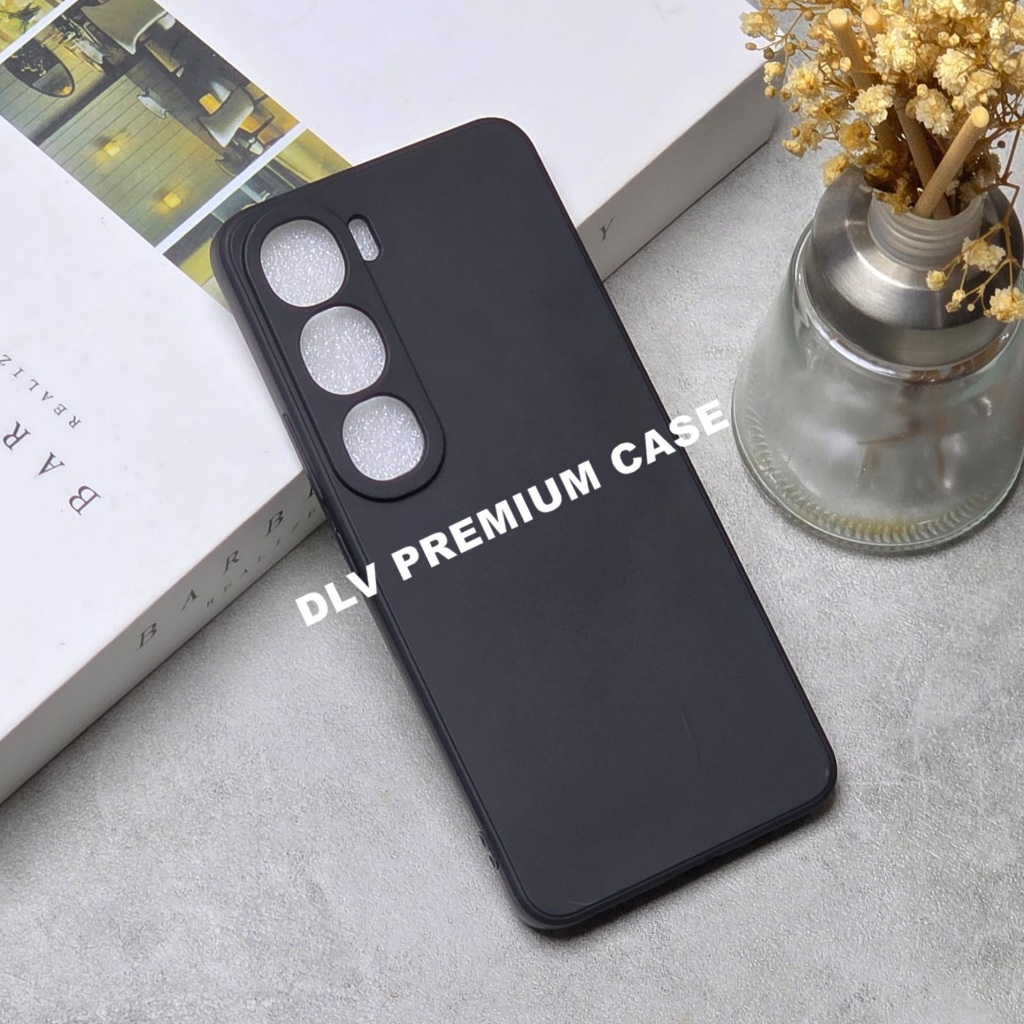 VIVO V40 LITE MACAROON BLACK PREMIUM SOFT CASE สีดํา VIVO V40 LITE MSB