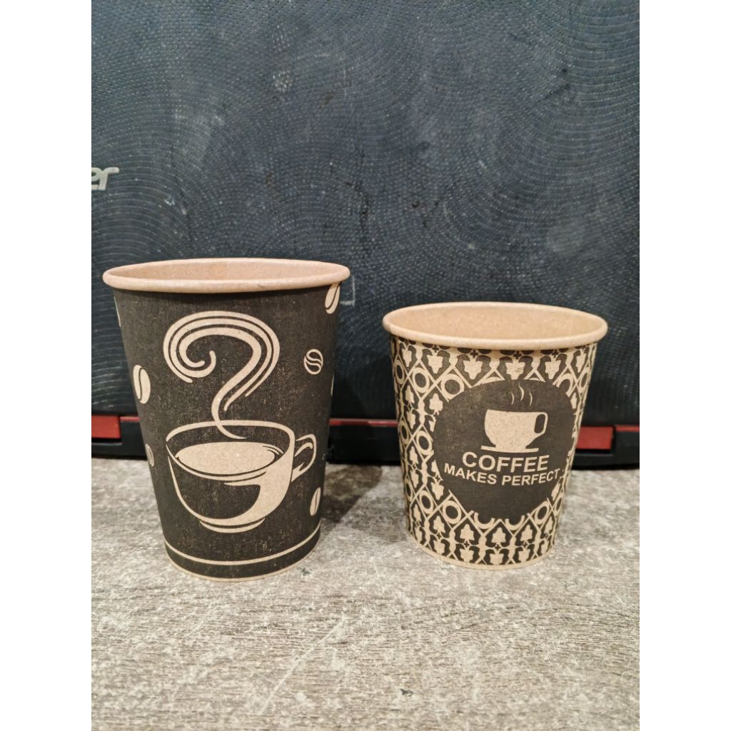 HOT COFFEE CUP / ถ้วยถุงกาแฟ / คอนเทนติส 50 ชิ้น / 8 & 6.5 OZ