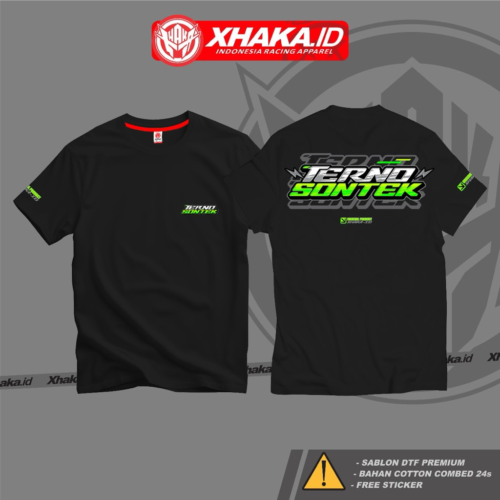 เสื้อยืด Terno Sontek Original XHAKA.ID Indonesia Racing Apparel
