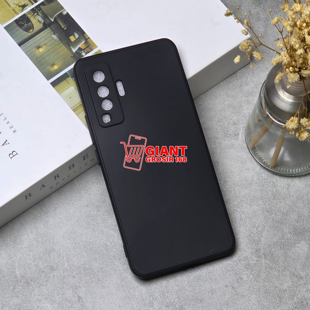 VIVO X50 CASE MACAROON BLACK SILICON สีดํา VIVO X50