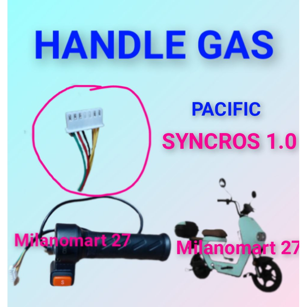 Pacific Syncros 1.0 มือจับแก๊สคันเร่ง Pacific Syncros 1.0 คันเร่งจักรยานไฟฟ้า