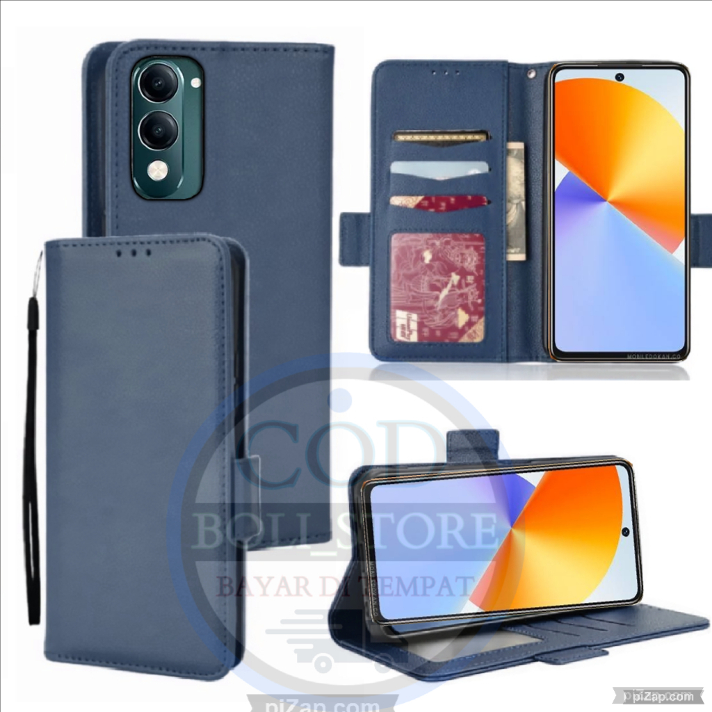 VIVO Y04/Y04S HP CASE LEATHER FLIP WALLET CASE