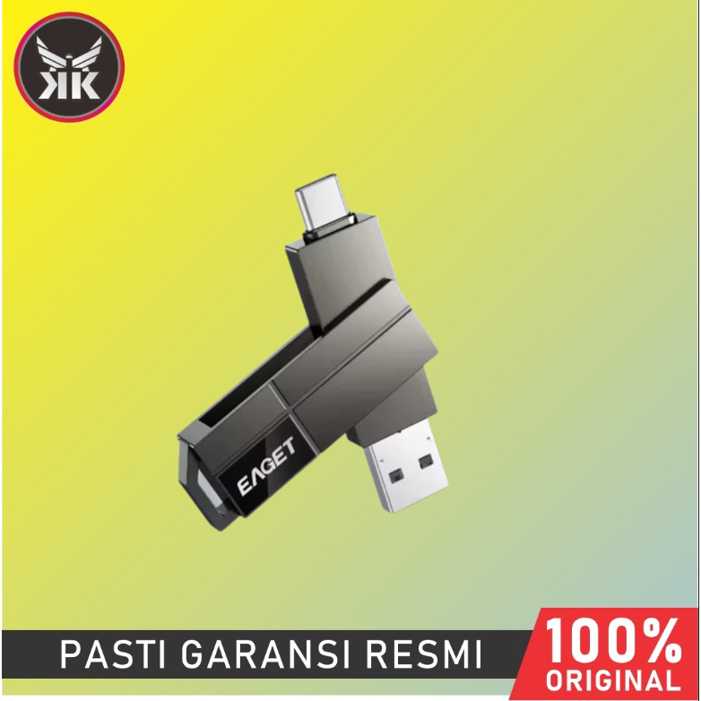 EAGET CF33 DUAL USB TYPE A 3.2 และ TYPE C 2 IN 1 แฟลชไดรฟ์