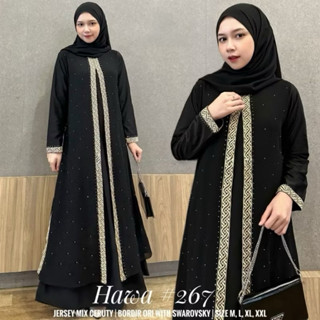 LUXURY BLACK TURKEY ABAYA GAMIS พร้อม TAMI EMBROIDERY 1270 F…
