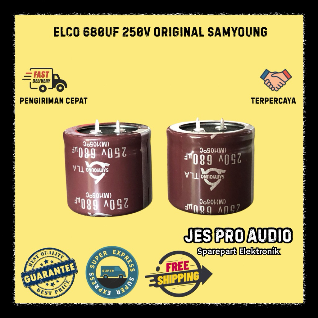 ELCO 680UF 250V SAMYOUNG ดั้งเดิม