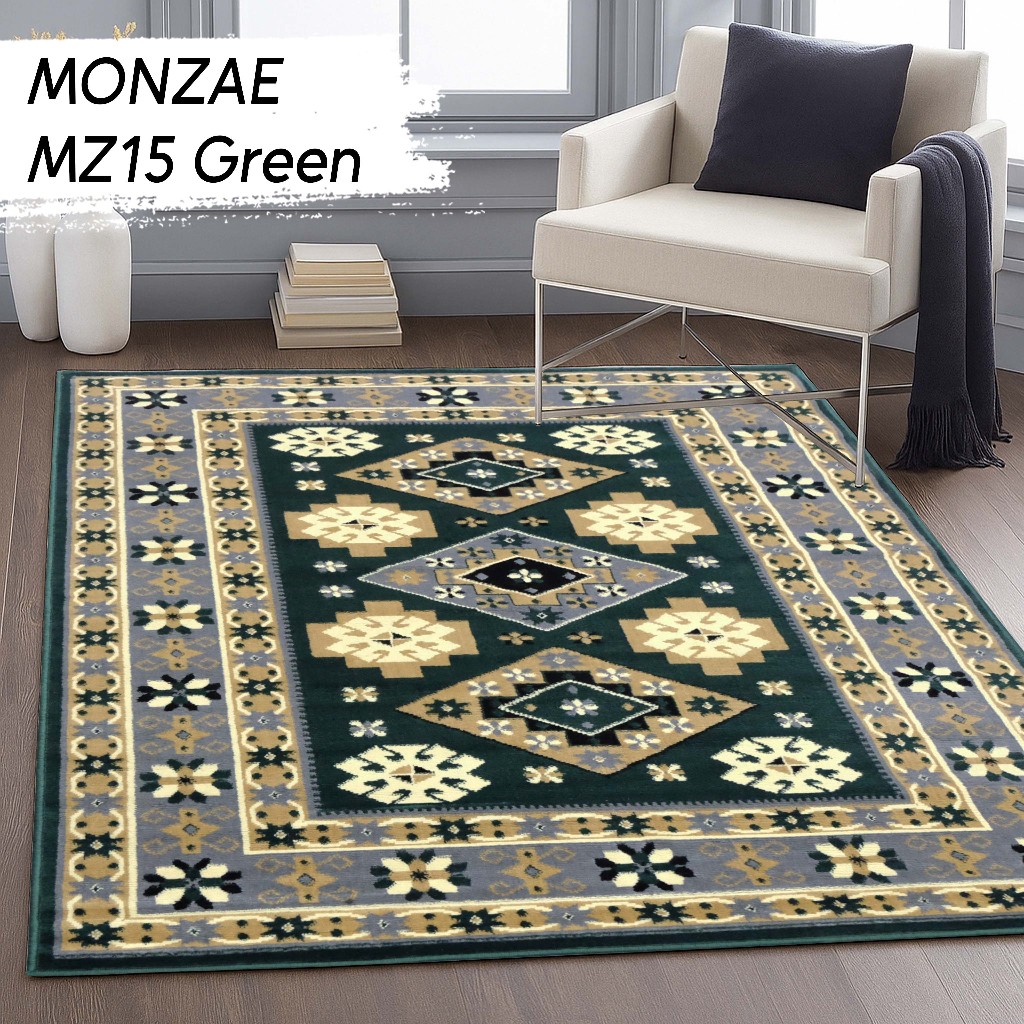 MONZAE CARPET 100X150 MZ15 สีเขียว