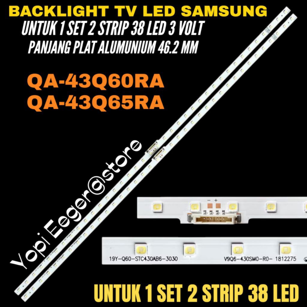 SAMSUNG 43 INCH LED TV BACKLIGHT QA-43Q60RA-QA-43Q65RA 44 INCH SAMSUNG LED TV BACKLIGHT