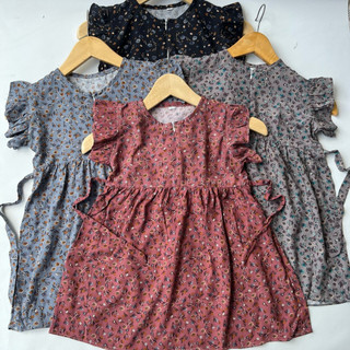 ELZOYA DRES PAKET HEMAT 4 pcs DRES ANAK BALITA Daster Anak