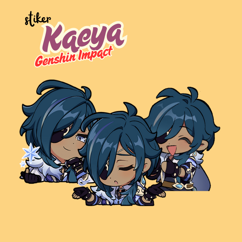 สติ๊กเกอร์ Kaeya Genshin Impact | สติ๊กเกอร์ Merch Kaya Genshin Impact Vinyl Glossy กันน้ํา