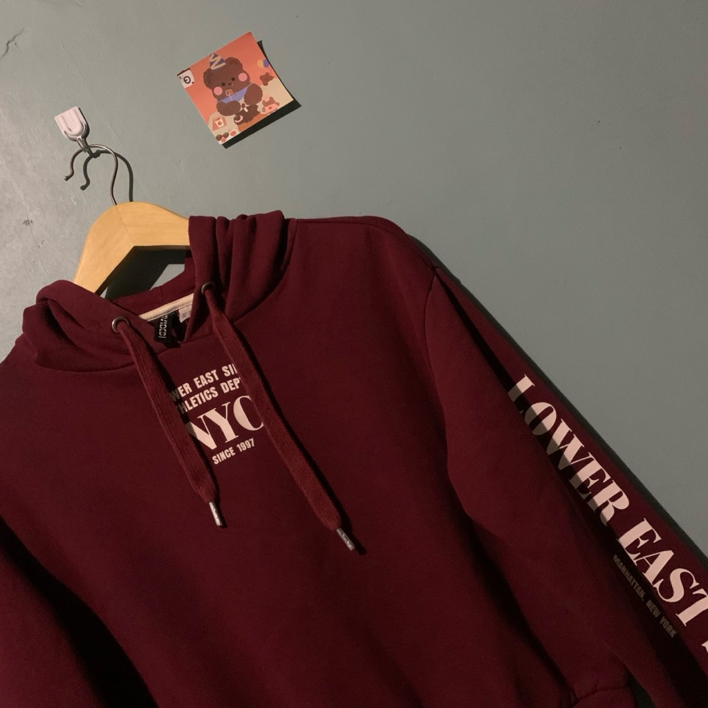 H&M MAROON HODIE****