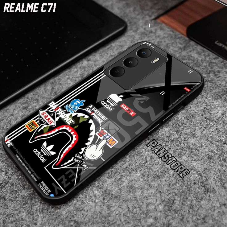 Softcase Glossy Glass Realme C71 เคสโทรศัพท์มือถือ HP อุปกรณ์เสริม Realme C71 Panstore เคสโทรศัพท์มื