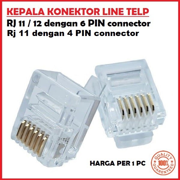 RJ11 RJ12 6 PIN และ 4 PIN CONNECTOR สายโทรศัพท์ CONNECTOR