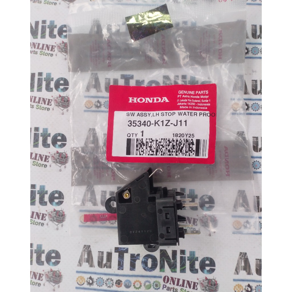 Switch Assy LH Handle เบรคซ้ายหยุดน้ํา PROOF 35340-K1Z-J11 Original Honda ADV PCX Stylo Vario 160 ES