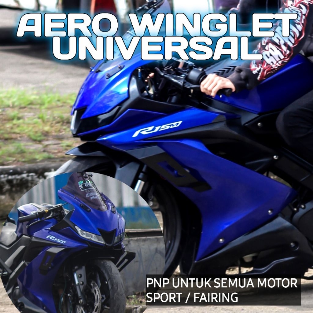 AERO WINGLET SIDE R15 & R25 เก่า pnp สําหรับ R15v2 R15v3 R15v4 & R25 เก่า