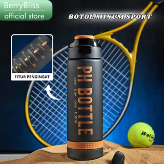 BerryBliss - Botol Air Minum Anak 1 Liter Botol Air Motivasi Premium Anti Bocor BPA FREE