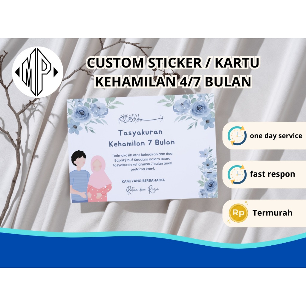 4-MONTH / 7-MONTH PREGANCY TRIBUTE STICKERS - MP