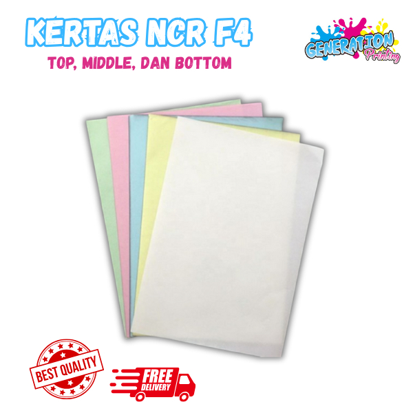 ขายกระดาษ NCR Green Star uk F4 1 เรม 500 แผ่น NCR พิมพ์รุ่น NCR ด้านบนกลาง NCR รุ่นด้านล่าง