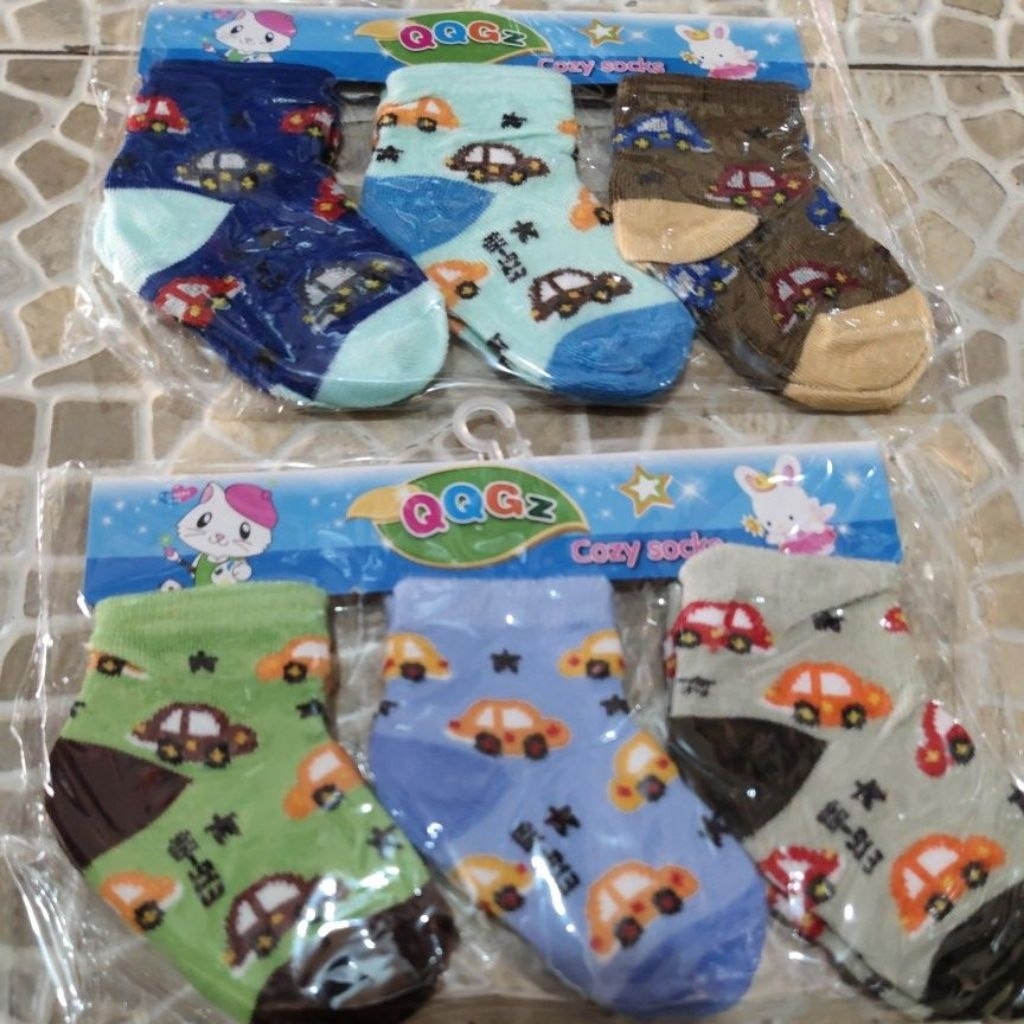 CHILDRENS SOCKS 3-12 MONTHS CONTAINS 3 ถุงเท้า