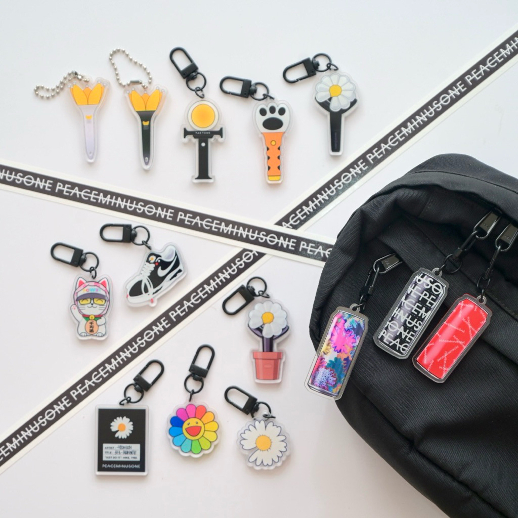 BIGBANG G Dragon Taeyang Daesung พวงกุญแจอะคริลิคแท่งไฟ