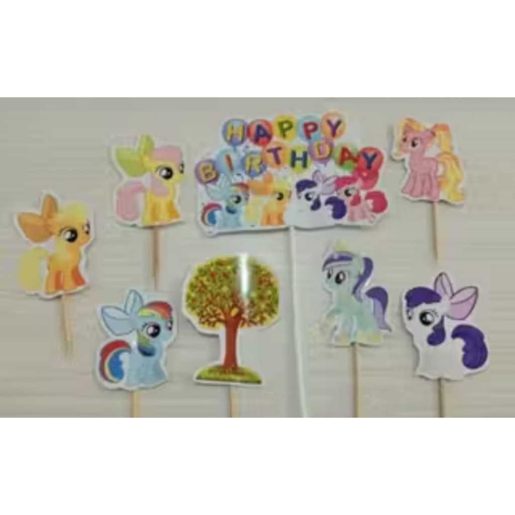 LITTLE PONY CAKE TOPPER / HELLO KITY CAKE TOPPER / LITTLE PONY BIRTHDAY TOPPER / HELLO KITTY TOPPER 