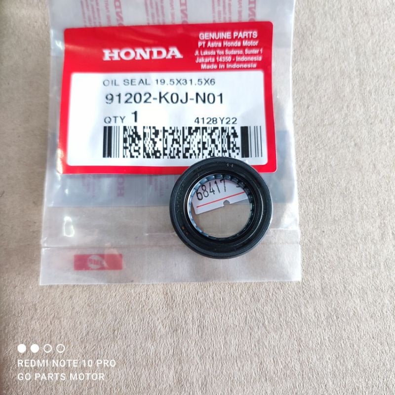 LETF CRANK AXLE SEAL GENIO BEAT ใหม่ DELUXE SCOOPY PRESTIGE 19.5X31.5X6 K0J