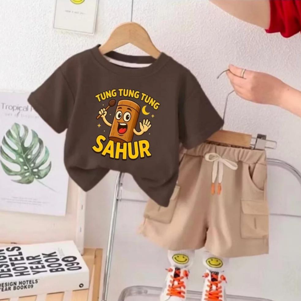 TUNG TUNG SAHUR CLOTHES SET อายุ 1-5 ปี เด็กชายและเด็กหญิง
