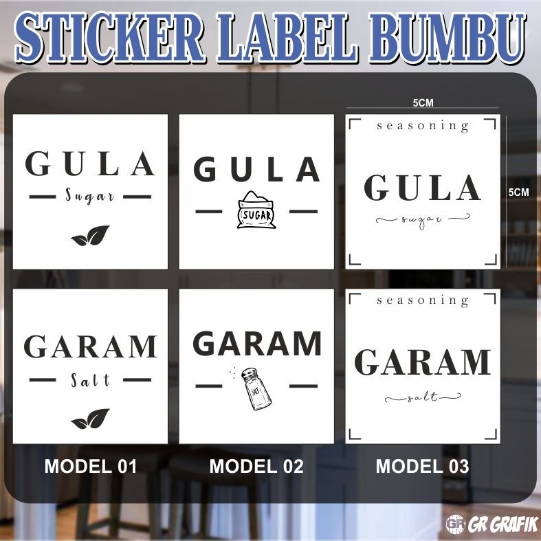 VINYL KITCHEN SPICE STICKERS / SPICE PRINTING STICKERS / SPICE STICKERS