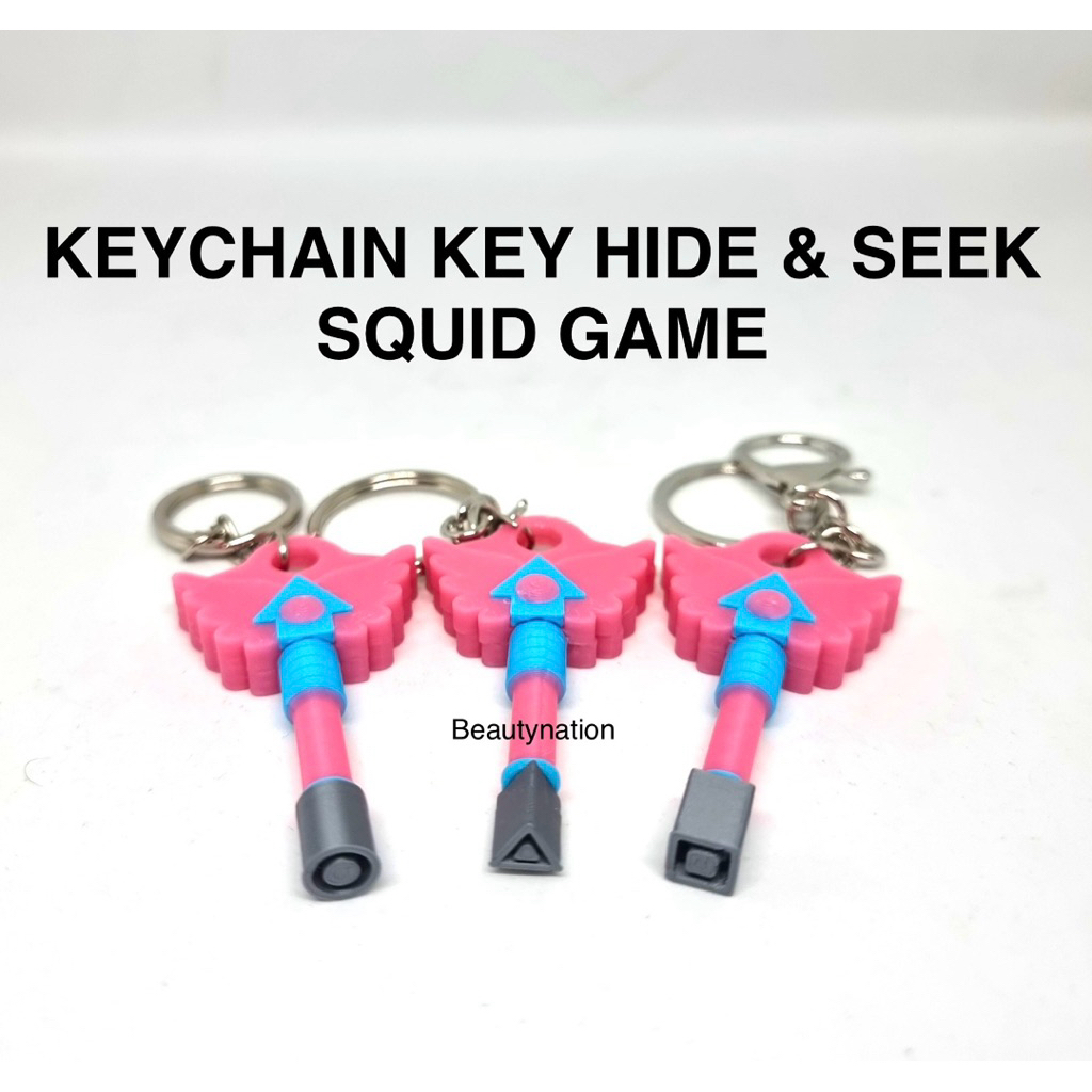 GANTUNGAN HIDE & SEEK KEY SQUID GAME 3 PLA+ พวงกุญแจ