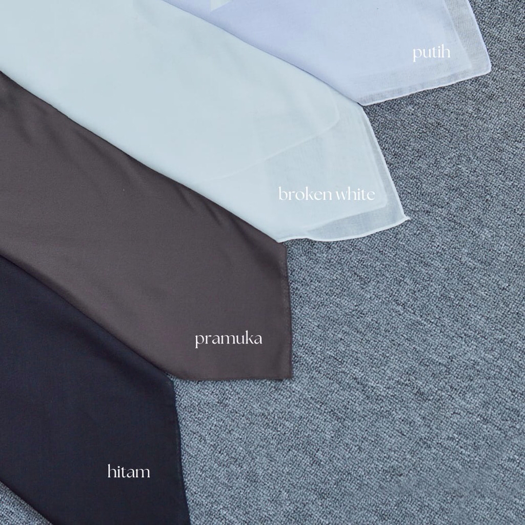 Melanis - Premium Paris Square Hijab (แพ็คเกจรีCENT) 4 สี