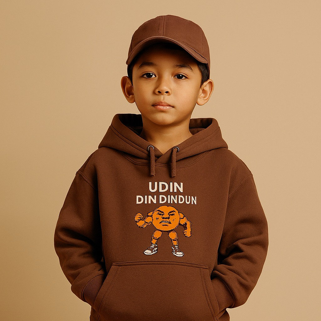 UDIN DIN DUN เสื้อกันหนาวมีฮู้ดเด็ก