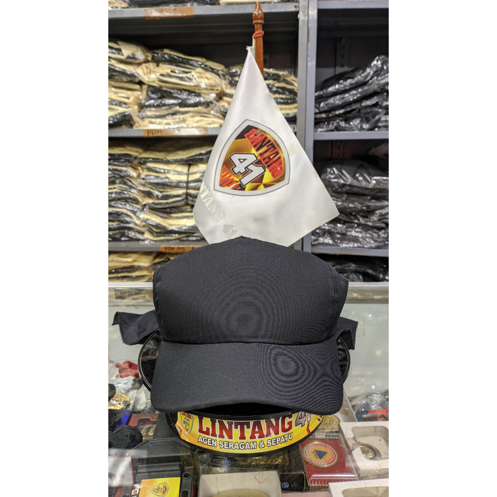 หมวก UNIFORM|การฝึกอบรม|PLAIN BLACK JAPANESE PASKIBRA