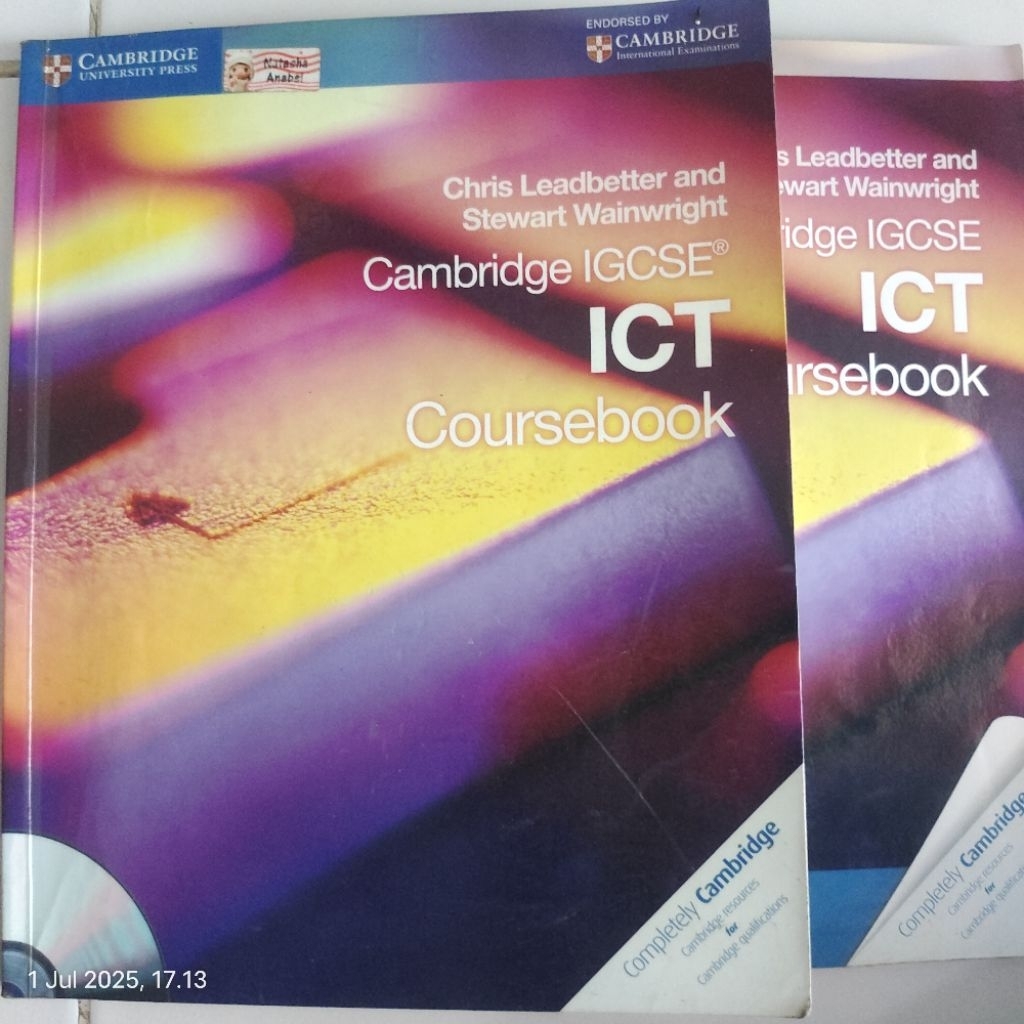 หนังสือ IGCSE ICT COURSEBOOK CAMBRIDGE ดั้งเดิม