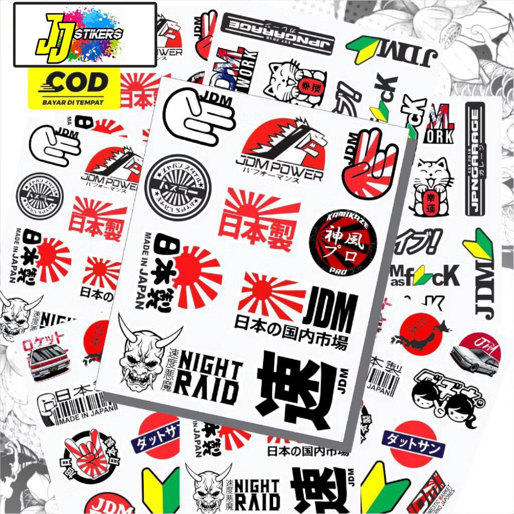 สติ๊กเกอร์ติดรถ, สติ๊กเกอร์ JDM, สติ๊กเกอร์ JDM, สติ๊กเกอร์ติดรถ JDM, ตลาดในประเทศญี่ปุ่น
